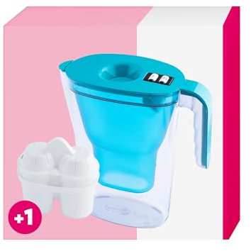 BWT Homeside Petroleum Wasserfilter 1,3l | Filter mit 1 Kartusche weiches gefiltertes Wasser | Trinkwasserfilter | filtert Kalk, Chlor, Blei und Kupfer