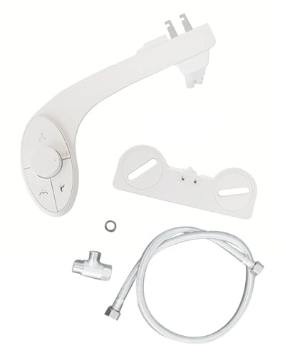 Muuoeou Bidet Sprayer Attachment for Toilet Non-Electric Self-Cleaning Dual Retractable Nozzles Adjustable Water Pressure A Easy to Use