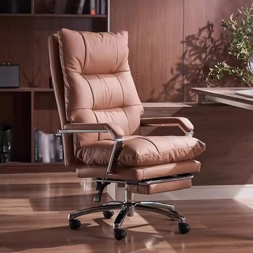 Armstol Executive Office Ordförande PU LÄDER HÖG BACK RECLINER MED DRACTABELT FOOTREST, LWX