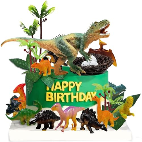 Decorazioni Torta Dinosauro, Decorazioni Cupcake Dinosauro, Dinosauro Topper Torta, Decori per Torta a Tema Dinosauri, Cake Topper Dinosauri, Dinosaurios Compleanno Decoracion per Ragazzi Ragazze