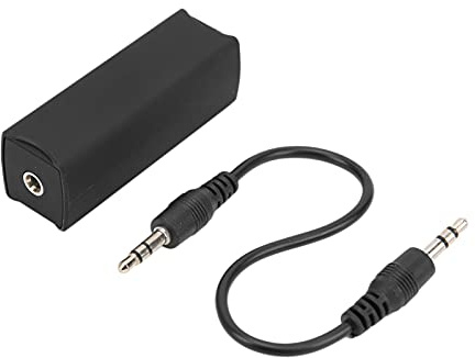 Ausla Ground Loop Noise Filter ABS Audio Noise Isolator 3,5 Mm 20Hz Till 20kHz för Bilstereo och Bluetooth-mottagare Som Minskar Surrande och Strömbrus