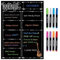 DumanAsen Magnetic Fridge Calendar, Meal Planner, Dry Eraser Weekly Menu Board - 16 x 12 inches - Includes 8 Colourful Pens (Black)