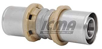 Raccordo A Pressare Dritto Doppio 32 X 3 Per Multistrato Icma