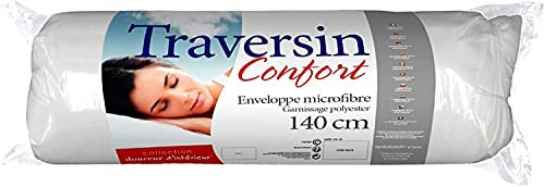 KGS Nackenrolle, Polyester, 140 cm x 21, Weiß, Modern, Weich, Zylinder, Indoor, Schläfer in unterschiedlichen Positionen