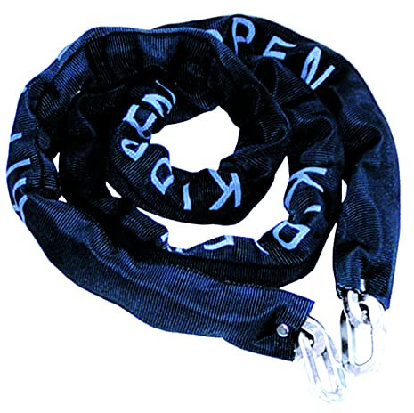 kippen 2008A Catena Antifurto in Acciaio Cementato con Maglia Quadra. Misura:10X1000 mm, Nero