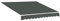 Outsunny Ersatzstoff Markise - Lambrequin Weiche Wellen - Polyester High Density 280 g/m² Anti-UV ABM. 3,82L x 2,4l (Auszug) m grau