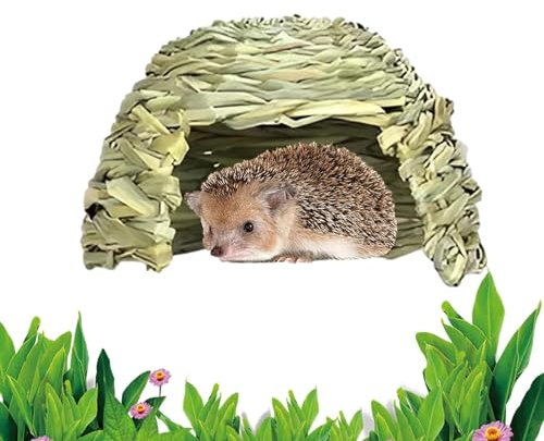 Grashaus Für Kaninchen | Klappbetten, Verstecke Für Meerschweinchen | Versteckbett Für Kleintiere, Lebensraumdekor, Heubett, Spielhaus Für Chinchillas, Hamster