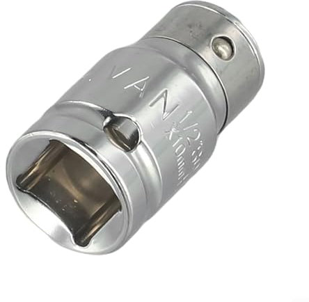 Adaptateur de douille à cliquet compatible avec porte-embouts hexagonaux pour différentes tailles (1/2 x 10 mm)