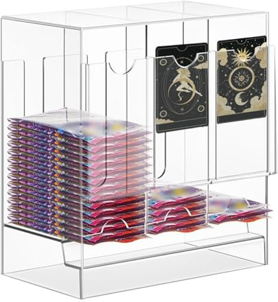 Dayysiuy Booster Pack Case | Organisateur de Pochettes de Cartes à Collectionner 3 Emplacements - Organisateur de Rangement Polyvalent pour Chambre, Bureau, Sports, Travail et Jeux