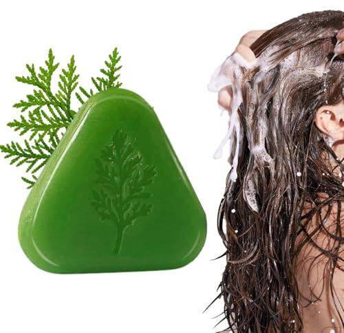 VYIBPDY Nature Triangle Shampooing Bar – Shampooing solide végétal, nettoyage doux et hydratant, savon pour cheveux pour tous les types de cheveux