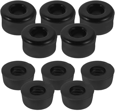 MUELODSIC 10 Bujes Amortiguadores para Patines de PU Negro, Accesorios Livianos para Mejorar Velocidad, Repuestos para Patinetas, Ideales para Adultos y Adolescentes
