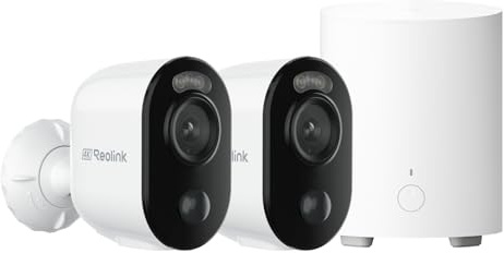 Reolink Pack Sécurité 4K Solaire WiFi : Caméra Extérieure Argus 3 Ultra sur Batterie avec Panneau Solaire + 2× Home Hub Mini, Stockage Local, Wi-FI Double Bande, sans Abonnement