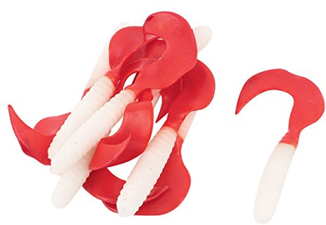 Ruilogod Soft Silicone Artificial Maggot Shaped Glowing Fish Bait 14Pcs White (id: ddc caf a8e 57c 050