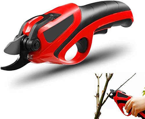 Cesoie elettriche per potatura - Forbici elettriche senza fili Tagliabordi per rami di alberi ricaricabili 4 V Forbici per potatura per taglia rami di alberi bonsai Diametro di taglio 14 mm (0,55