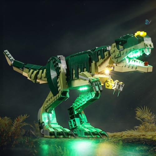 LocoLee Licht Kompatibel mit Lego 3-in-1 T.Rex, Nur Lichter Set - Kein Modell, Licht Beleuchtung Set Compatible with Lego 31151 T.Rex