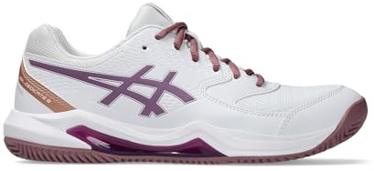 Asics 1042A241-103 Gel-Dedicate 8 Padel Donna, White/Dark UBE EU 37.5