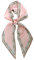 GIMIRO Satin Seidenschal 148 x 13,5 cm Krawatte Double Layer Bund für Blazer, Mantel, Kleid (Pink - Coffee)