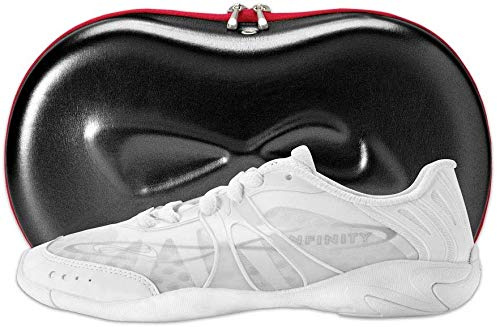 Nfinity Vengeance White Cheer Shoes for Youth Girls – High-Performance Breathable Sneakers for Cheerleading, Dance, and Sports Training – Lightweight and Durable for Competition