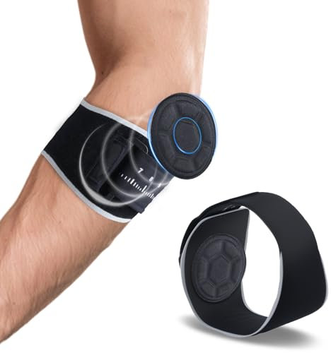 Xiuxhae Universelle Bandage Tennisarm rechts und Linke mit druckausübender Silikonauflage, Leichte 30g Ellenbogenbandage ohne Leistungseinbuße, Tennisarm Bandage kompatibel mit Epicondylitis Spange