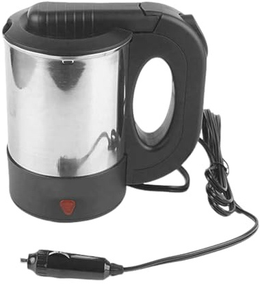 IGTOPS Bollitore da 500 ml, in acciaio inox, 24 V, bollitore da viaggio, per auto, campeggio, viaggio, riscaldamento rapido
