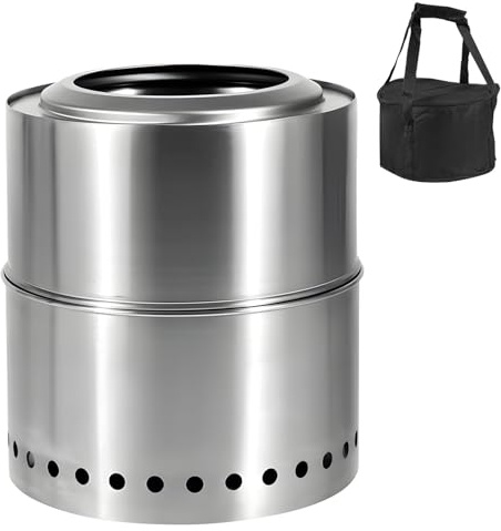 Barbacoa transportable inoxidable para distribución de calor, plan flexible, fácil almacenamiento para comidas al aire libre, cuenco de camping a prueba de óxido