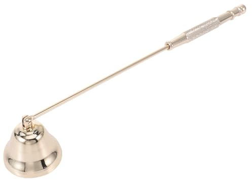 ERINGOGO Éteignoir à Bougie en Fer Doré pour Maison, Coupe-mèche et Prévention Suie, Accessoire pour Bougies Lors de Fêtes Domicile