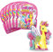 Galupy Unicorn - 6er Pack Einhorn Figuren, Einhorn Spielzeug zum Sammeln, 6X Ponyfiguren mit Glitzerflügeln & Swarovski Kristal