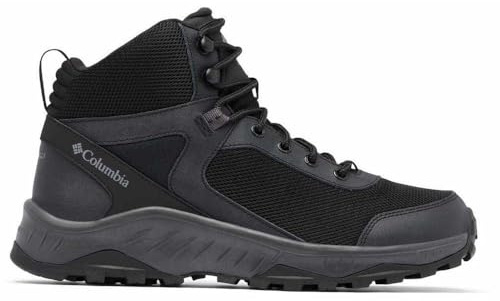 Columbia Trailstorm Ascend Waterproof Mid, Wasserdichte mittelhohe Trekking- und Wanderstiefel, Black/Dark Grey,