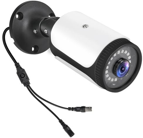 Camara CCTV Gran Angular ángulo de visión de 180°,Cámara para Exteriores Bullet 1080P, cámara analógica HDCVI/HDTVI/AHD/960H, Carcasa de Metal IP66, Formato de Video PAL