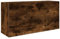 vidaXL Bad-Wandschrank Räuchereiche 80x25x40 cm Holzwerkstoff, Bad-Hängeschrank, Hängeschrank Badezimmer, Wand-Badschrank, Hängeschrank Bad