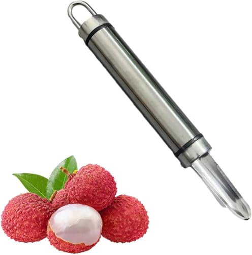 Longans Pears Corer,Stainless Steel Handheld Longan Corer,Portable Vegetable Core Remover,Cherry Core Removal Tool,Fruit Corer And Peeler,Handheld Longan Corer For Lychee,Cherry,Corers and Pitters