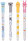 OFFCUP Radierbarer Kugelschreiber, 4 Blau Tintenroller Radierbar Gelstift, 0.5mm Radierstift Cartoon Löschbarer Stift Erasable Pen für Kinder Studenten Geschenk Schul Bürobedarf