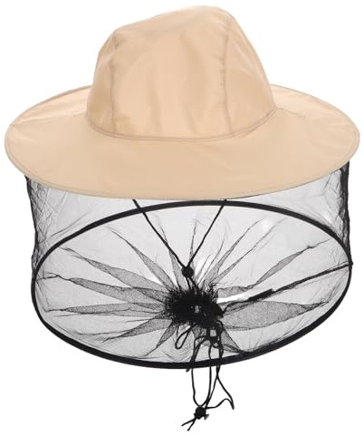 HOODANCOS Chapeau de Protection Moustique avec Large Bordure Pliable et Filet Respirant Chapeau Anti-abeilles Multi-usage pour Apiculteur et Pêcheur Extérieur