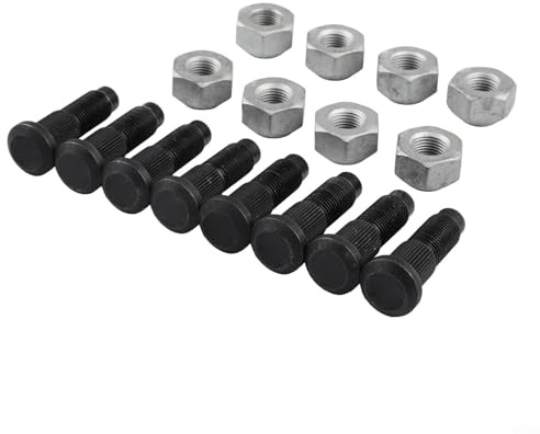 Kit de 8 tuercas de perno de rueda para modelos Bobcat S130 S570 S770 S76 643 632 números de pieza de repuesto 6709170 6564669