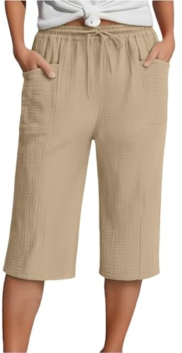 Pantalones de maternidad con cintura alta, cordón de pierna recta para embarazo, caminar, viajes, hogar y uso casual, ligero, versátil detalle diario, caqui, XL