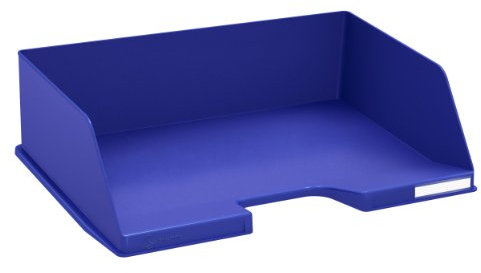 Exacompta 112104D 4er Pack Premium Briefablage Querformat Combo Maxi für DIN A4 quer. Idealer Briefkorb für Ihre Organisation. Robuster und stapelbarer Ablagekorb Blauer Engel nachtblau