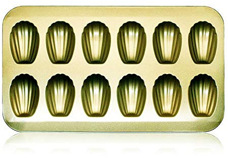 12-Cavity Madeleine Pan Non-Stick Shell-Shaped Madeleine Baking Mould