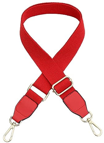 Taschengurt Verstellbar Schulterriemen für Taschen, Taschen Schulterriemen, 3.8CM Breiter Schultergurt Damen Schulterriemen (Rot)