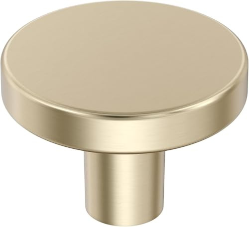 Amerock BP36904BBZ | Versa 1-3/8 inch (35mm) Diameter Golden Champagne Cabinet Knob | Kitchen Cabinet Hardware | Furniture Hardware | Drawer Handle