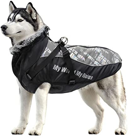 Hunde-Wintermantel, warmer Haustiermantel, wasserdicht, Plüsch-Hundejacke, Winter-Ready, Welpe, Wintermantel, warmer Mantel, wasserdicht, Haustierbedarf, Plüsch-Hundejacke, ultimativer Komfort für