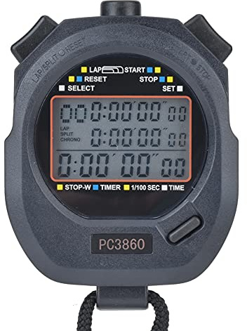 Cronometro Sportivo, Cronometro da Corsa con Precisione 1/100 di Secondo, Allarme per Nuoto, Allenamento Sportivo, Cronometro per Running, allenamento in palestra, cronometro per allenamento sportivo