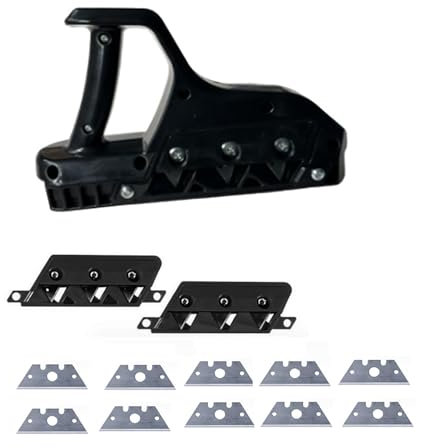 MKDIYMKO Machine de Coupe Rapide pour cloisons sèches, raboteuse à Trois Lames, raboteuse à Bord pour cloisons sèches, raboteuse Manuelle de précision 45° 60° pour cloisons sèches (Black,One Size)