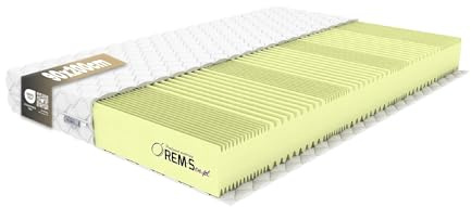 Matratze 90x200cm Höhe 15 cm Härtegrad 3 (H3) 7 Komfortzonen aus elastischem Polyurethanschaum mit Komfortschaum und Dreilagige Membranhülle, Antiallergisch, Öko-Tex Zertifiziert Qualitätsstandard