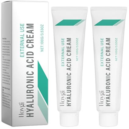 2 Stück Feuchtigkeitscreme Hyaluron Creme Gesicht Hyaluron Serum Hochdosiert Anti Aging Serum Gesicht Feuchtigkeitsserum für Männer und Frauen Hyaluronsäure Creme für Frauen & Männer