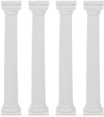 CATIEBYE Cake Support Rods Roman Column Cake Stand Set 4 pcs Small Stand for Layered Wedding Dessert Table Display Party Decor
