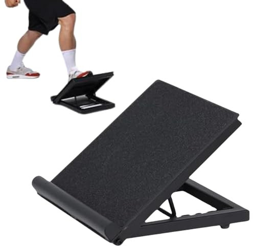 Yes4All Schrägbrett, Wadendehner aus Stahl/Holz, Verstellbarer und tragbarer Slant Board, Trainingsgerät mit Tragegriff & Antirutsch Beschichtung, Wadentrainer, Kniebeugen Keil für Alle Altersgruppen