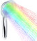 LEDGLE Pommeau de Douche LED Douchette avec 7 Couleurs Changeantes Tête de Douche -Débit d'eau Réglable