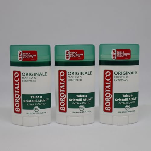 3 X Roberts Borotalco Deodorante Deo Stick Deo Stick Original Fresh Italia 40 ML