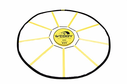 Webby Mini Agility Trainer – Circle Speed and Agility Ladder for High Intensity Footwork Drills and Skills – A Circular Piece of Training Equipment That Changes The Way You Move…