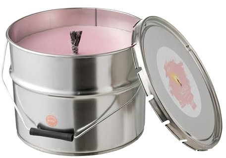 Cuenco de fuego de vela exterior | cera de velas | rosa | 28.5x28.5x (h)21.5 cm